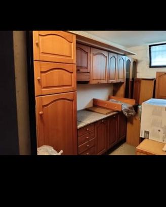 cucina angolare in legno massello 