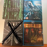 Cofanetti bluray harry potter + matrix + pirati