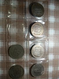 varie monete 5 franchi dal 1967 in argento
