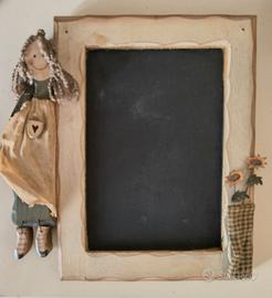 Piccola lavagna artigianale in legno