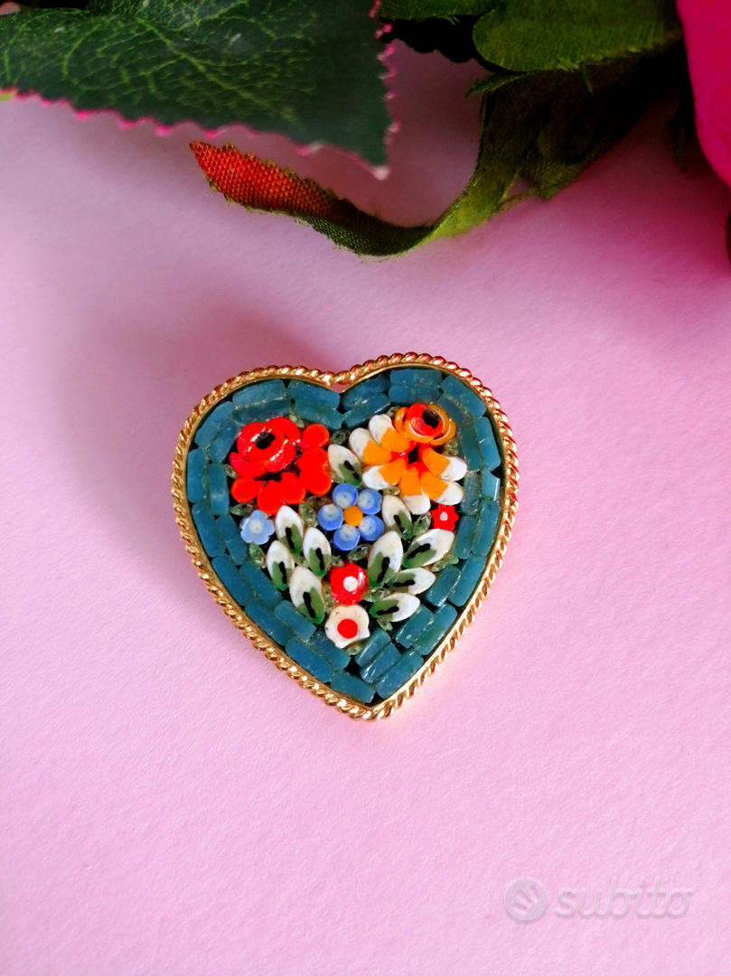 Spilla A Cuore Rosso Con Scritta 'Con Amore' - Regalo Per San Valentino, Festa Della Mamma E Compleanni - Foto 4