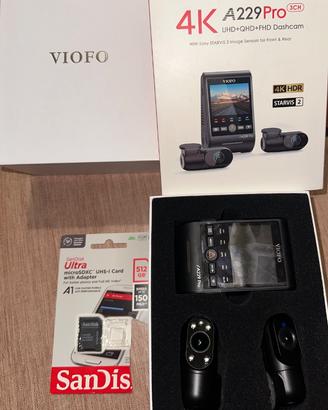 Dashcam più sim 512GB