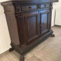 Madia antica in legno massello restaurata Fine 800