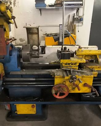 Tornio metallo vintage officina meccanica