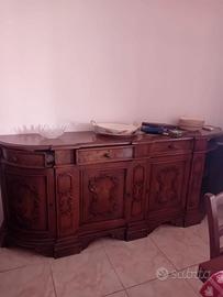 Mobile Sala Classico in Legno Intagliato