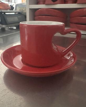 Tazze cioccolata cuore 12 pz