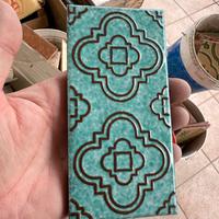 Piastrelle cmentine decor ceramica vintage anni 70