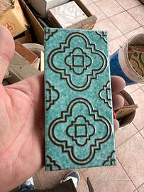 Piastrelle cmentine decor ceramica vintage anni 70