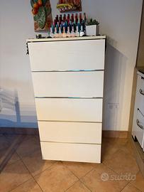 cassettiera 5 cassetti