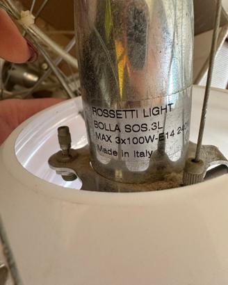 Lampadario Rossetti light 3 lampade