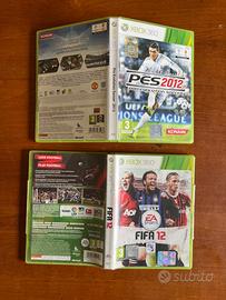 2 Videogiochi  Xbox 360 Pes 2012 e Fifa 2012