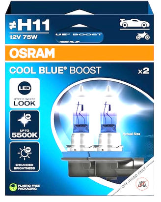 4x Lampadine OSRAM Cool Blue Boost H11  (62211CBB)