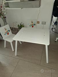 tavolino in legno per bambini 