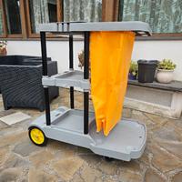carrello  per pulizie  domestiche con sacco 