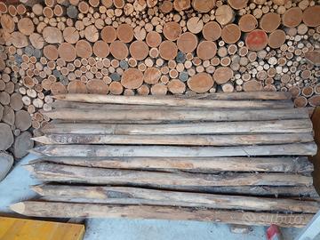 50 Pali di castagno NUOVI Ø 8 cm – 200 cm