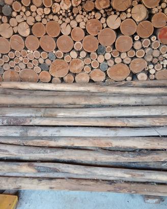 50 Pali di castagno NUOVI Ø 8 cm – 200 cm