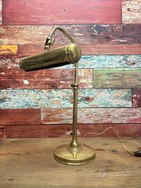 Lampada da scrivania ottone anni 50 60