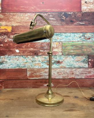 Lampada da scrivania ottone anni 50 60
