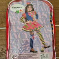 Vestito carnevale Clownetta per bimba come nuovo