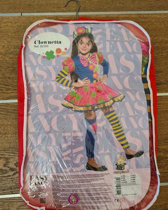 Vestito carnevale Clownetta per bimba come nuovo