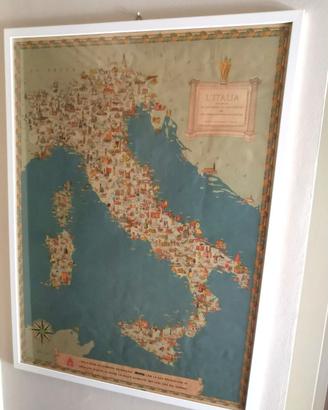 Mappa Italia Motta 1958