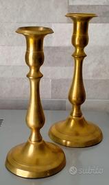 Candelabri antichi in ottone