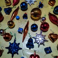 Addobbi mix per albero di natale compreso puntale