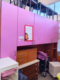 Cameretta a ponte fucsia