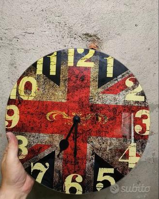 Orologio da muro a batteria Bandiera Inglese