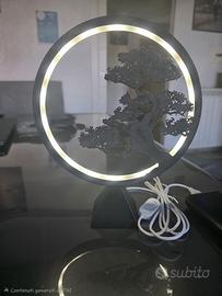 lampada led a cerchio con disegno