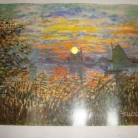 Claude Monet "Le Coucher du soleil à Lavacourt"