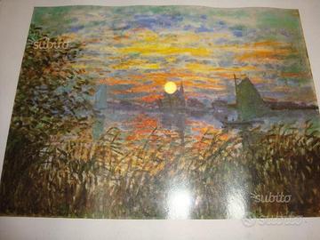 Claude Monet "Le Coucher du soleil à Lavacourt"