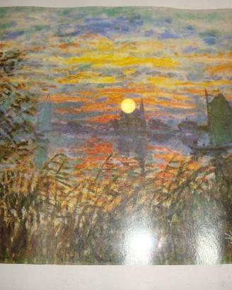 Claude Monet "Le Coucher du soleil à Lavacourt"