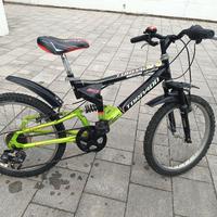 bicicletta bambino biammortizata 20"