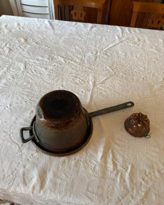 Colleziine di antichi utensili e stampi in rame