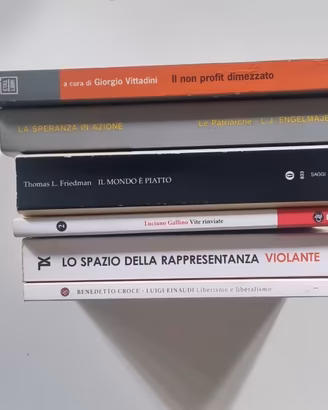 Lotto 6 libri economia e politica - Friedman Galli