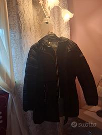 piumino  nero  jeans