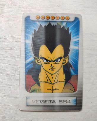 Carta lenticolare Dragon Ball Cards Vegeta SS4