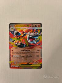 Mega camerupt ex - carta Pokemon 