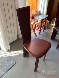 6 - sei sedie eco pelle