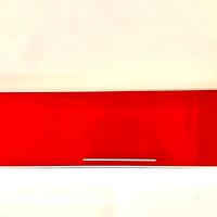 Pensile Wengé 120x35cm Cristallo Aam + Mensole