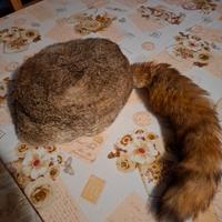 Cappello in pelo di coniglio giovani marmotte
