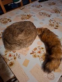 Cappello in pelo di coniglio giovani marmotte