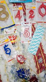 candeline ed altro feste, compleanni.