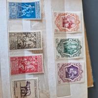 7 francobolli vintage italiani 