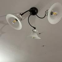 Lampadario e applique vintage