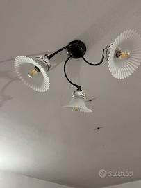 Lampadario e applique vintage