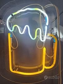 Insegna neon vetro BOCCALE BIRRA