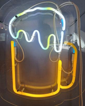 Insegna neon vetro BOCCALE BIRRA