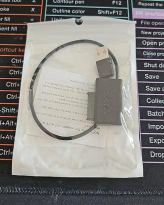 Cavo Adattatore USB 3.0/2.0 A SATA, 7+6 Pin 13-Pin